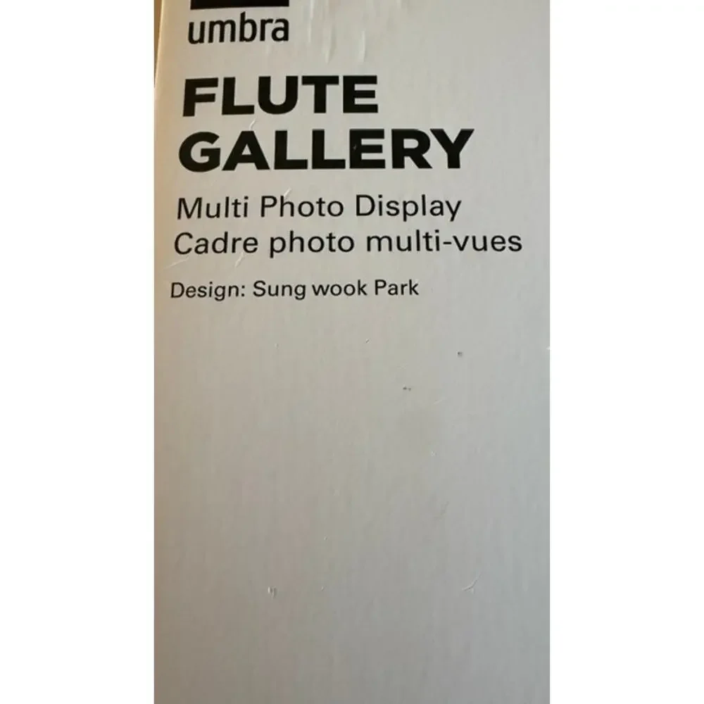 Umbra Flute Gallery Multi Photo Display – Black – 4 Picture Frames Modern Decor